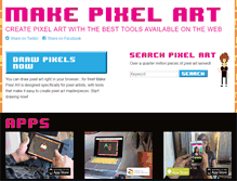 Tablet Screenshot of makepixelart.com
